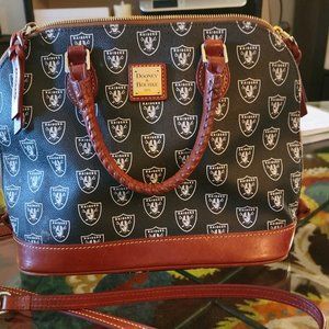 Dooney & Bourke Raiders Satchel (with leather cross body strap)